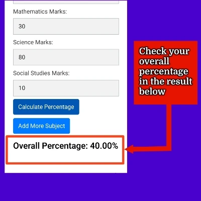 percentage result kaise dekhe