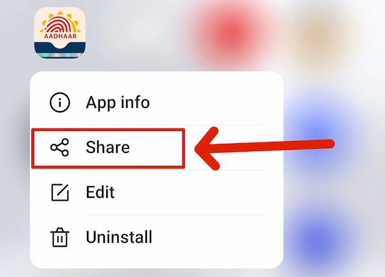 App ko dusre mobile mein share karna