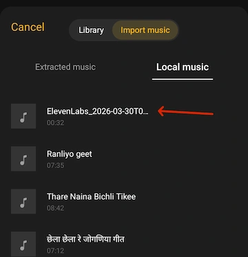 OnePlus Nord 2T Mein Bina Third Party App Ke Video Editing Kaise Kare? 7 add local music in video