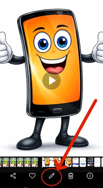 OnePlus Nord 2T Mein Bina Third Party App Ke Video Editing Kaise Kare? 4 Pencil per click Karke video editing start kare