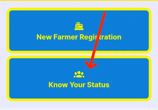 PM Kisan Beneficiary Status कैसे चेक करें? (Step-by-Step Guide) 3 किसान पंजीकरण की स्थिति देखने के लिए Know Your Status विकल्प चुनें