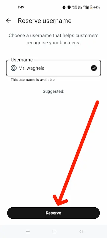WhatsApp Username Reservation क्या है और Username Reserve कैसे करें? (Step by Step) 4 enter username and click Reserve button