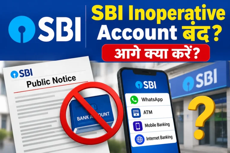 SBI Inoperative Account बंद होने से कैसे बचाएँ? KYC Update करने का तरीका जानें