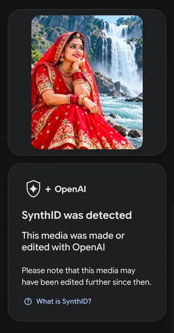 SynthID was detected generated by chatgpt